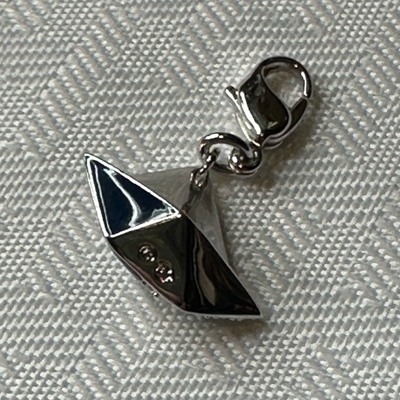 🛥️ Swarovski bracelet necklace charm silver sailboat boat - Picture 3 of 3